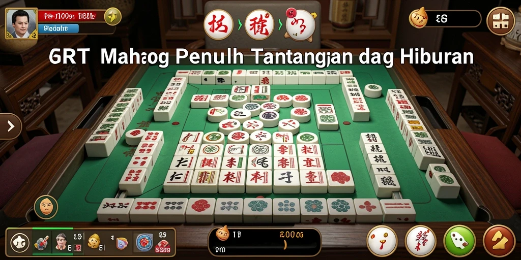 Tampilan gameplay 5RT yang seru dan menantang dalam permainan Mahjong.