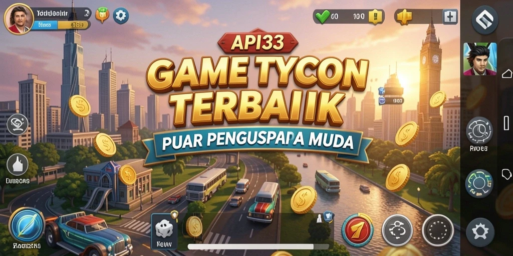 Screenshot gameplay API33 menampilkan aksi pengelolaan bisnis yang seru.