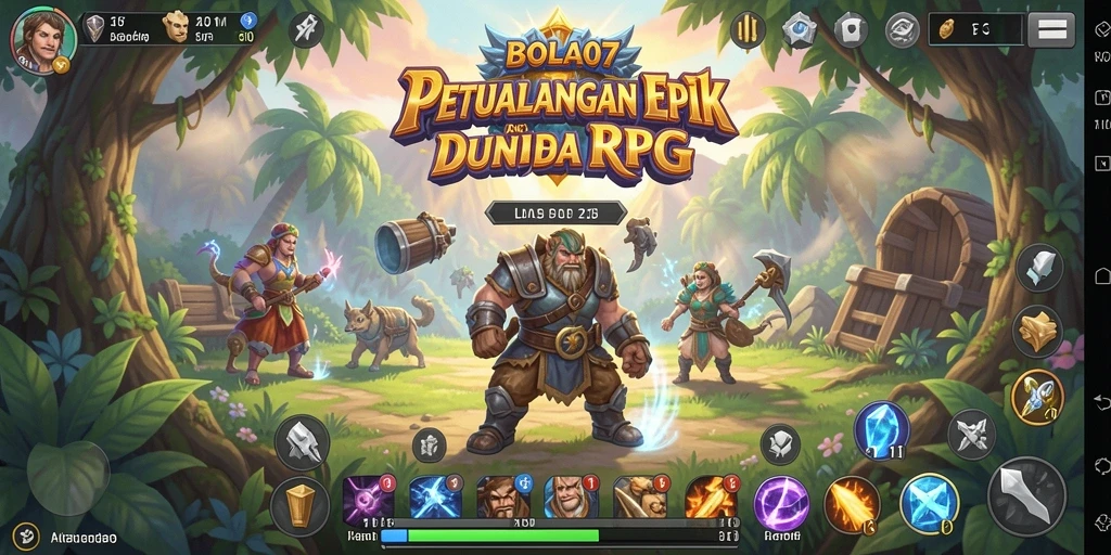 Tangkapan layar menampilkan aksi pertarungan seru dalam BOLA07.