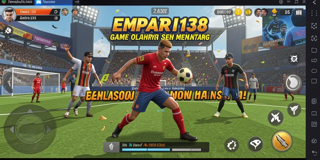 Screenshot gameplay <strong>EMPATI138</strong> menampilkan aksi seru di lapangan.