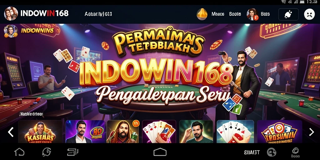 Screenshot gameplay kasino yang menunjukkan antarmuka permainan seru di INDOWIN168.