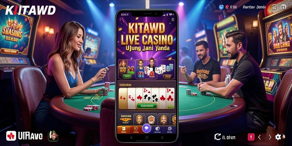 Tampilan gameplay Live Casino yang menarik di KITAWD.