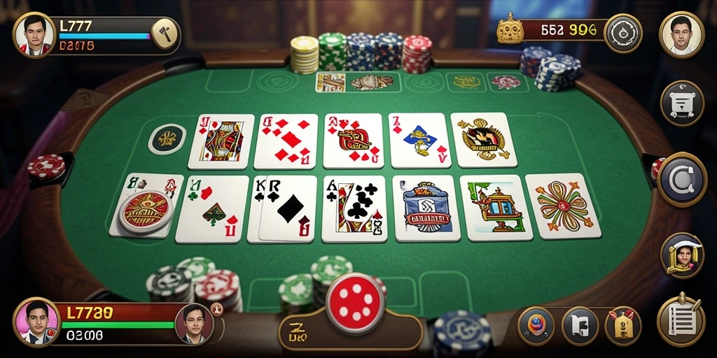 Screenshot gameplay L777 menampilkan momen seru permainan Domino.