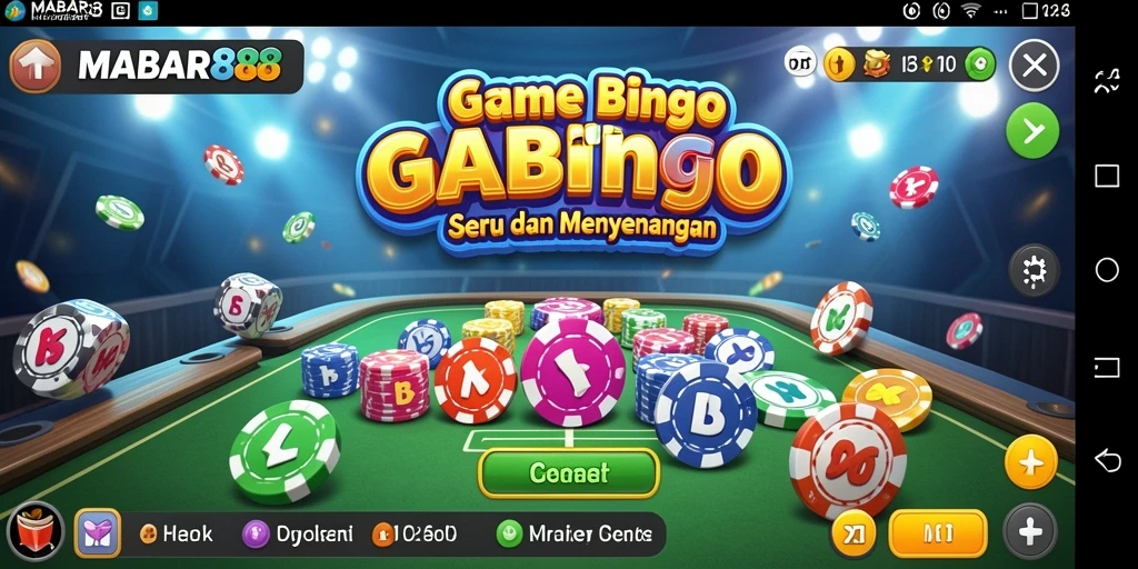 Tampilan gameplay seru MABAR88 dengan suasana Bingo yang menarik.