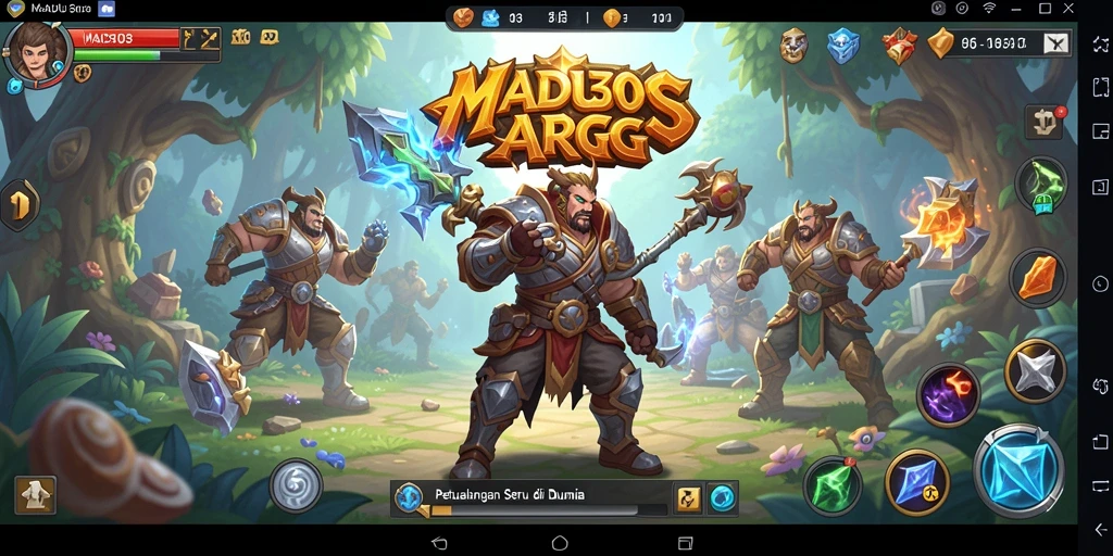 Screenshot MADU303 menampilkan aksi pertarungan seru di dunia yang menakjubkan.