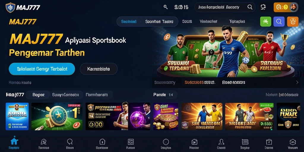Tampilan gameplay menarik dari aplikasi Sportsbook MAJ777.