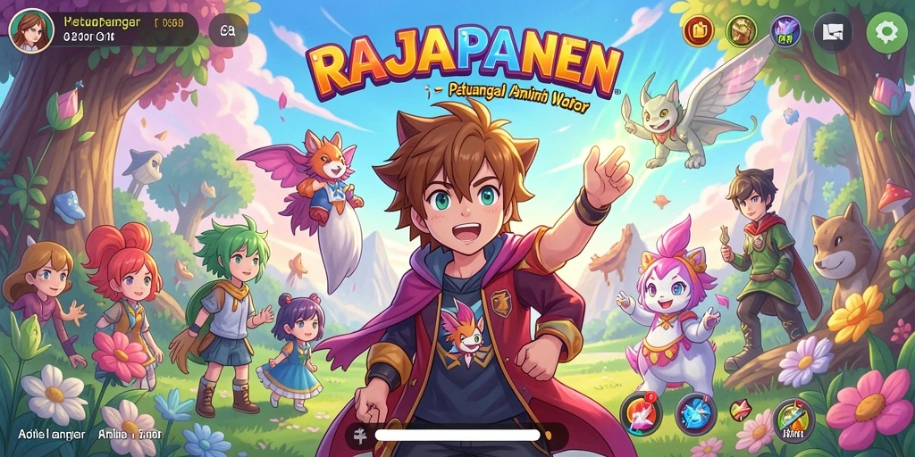 Screenshot menampilkan gameplay seru dan karakter cantik dalam RAJAPANEN.