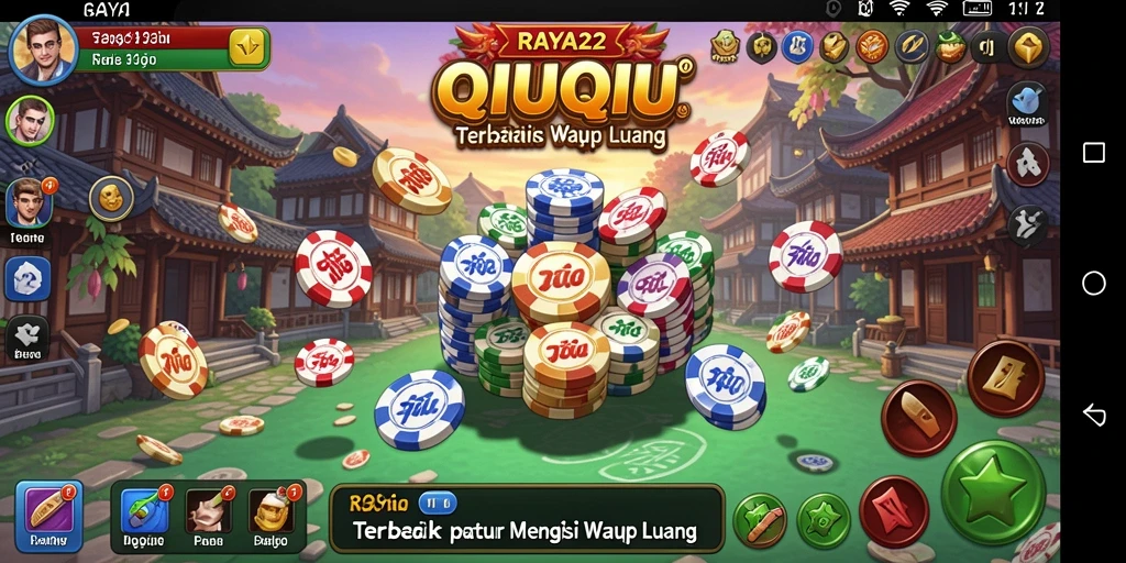 Tampilan gameplay QiuQiu yang seru dan menegangkan.