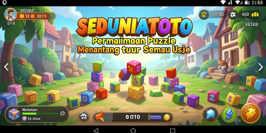 Tampilan menarik dari gameplay SEDUNIATOTO dengan puzzle menantang.