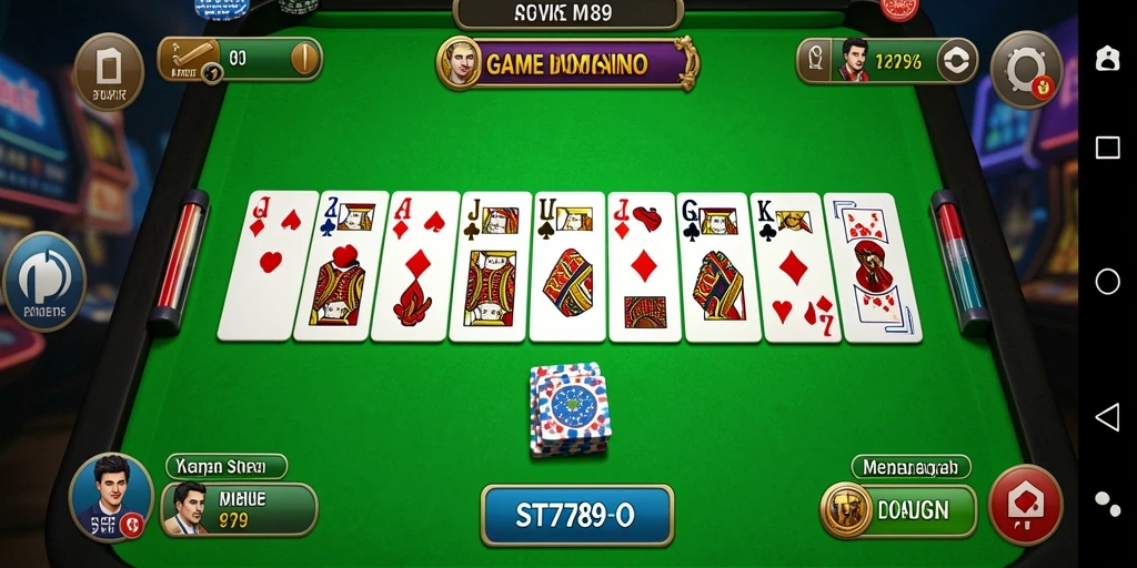 Tampilan gameplay ST789 yang menarik dalam permainan Domino.