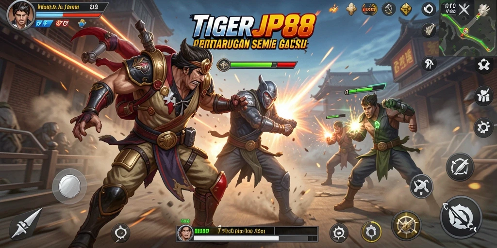 Menampilkan aksi epik dalam TIGERJP88 dengan grafis yang menawan.