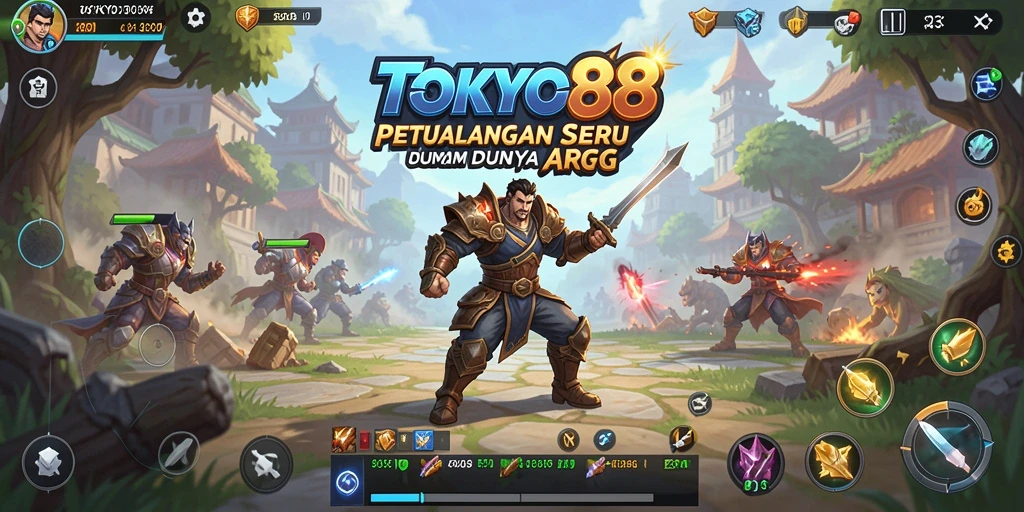 Tangkapan layar utama dari gameplay ARPG di TOKYO88.